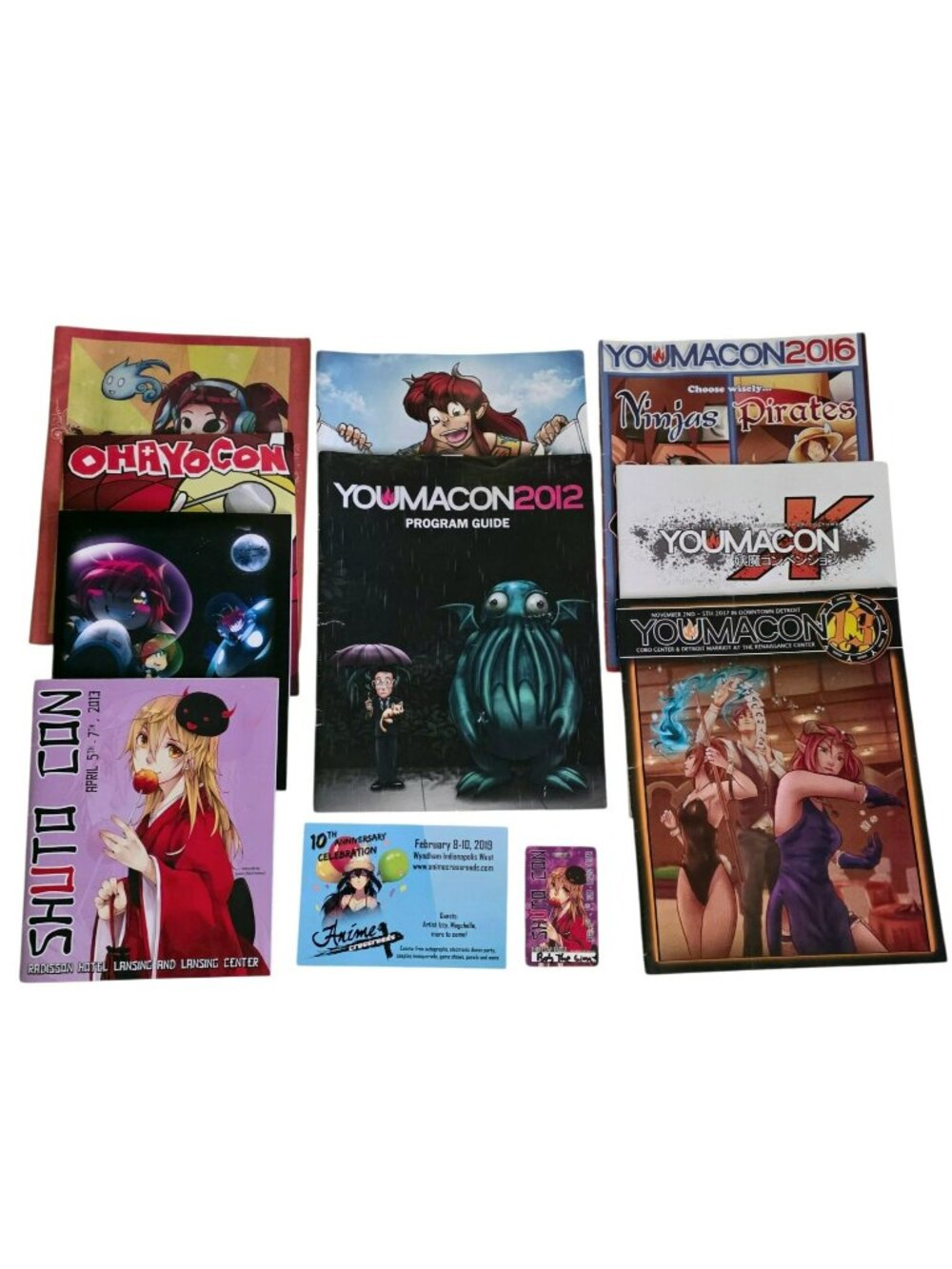 Anime Convention Program Guide Memorabilia Lot Youmacon Shuto Con Ohayocon Manga